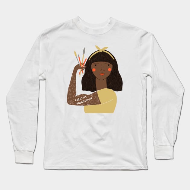 Creative Powerhouse Long Sleeve T-Shirt by gingiber